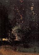 James Abbott McNeil Whistler Nocturne in Black and Gold The Falling Rocket Spain oil painting artist